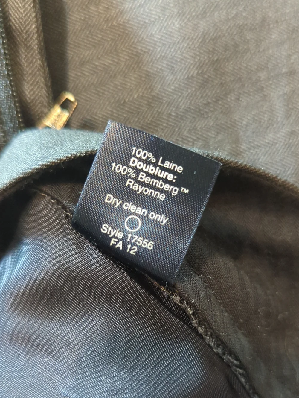 J. Crew Ludlow Italian Wool Herringbone Suit Pants